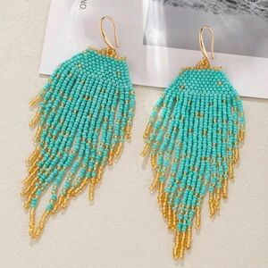 Boho Chic Beaded Earrings ~ New